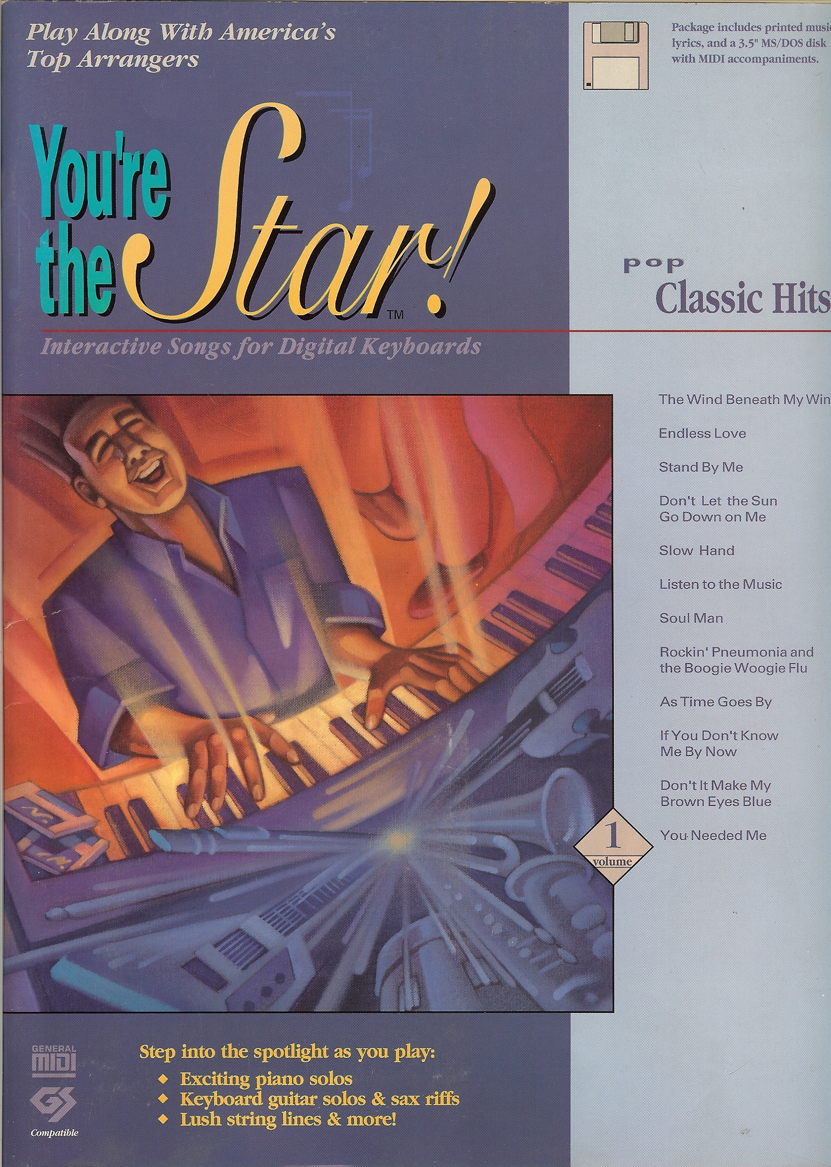 You're the Star! Pop Classics 1 MIDI Files with SongBook